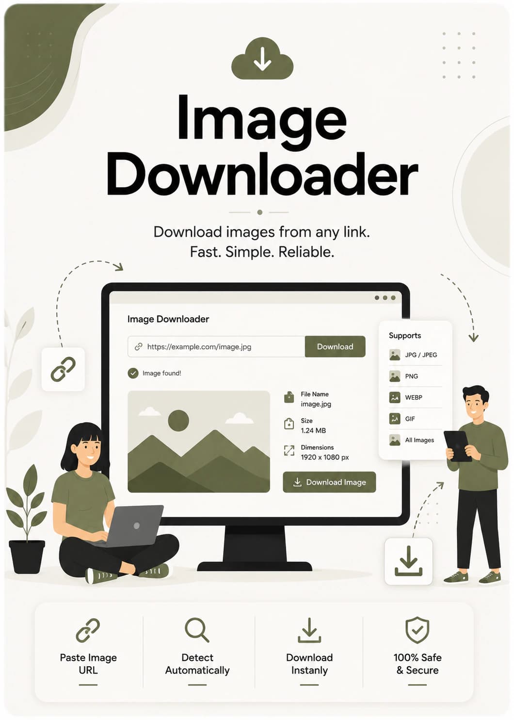 Image resizing workflow illustration